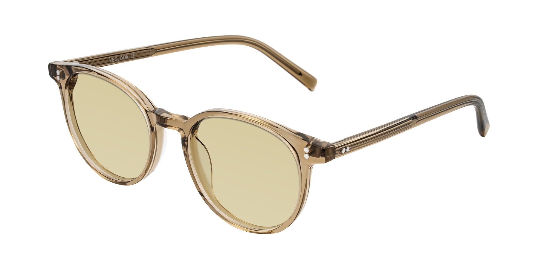 Angle of Haharou in Light Brown with Light Champagne Tinted Lenses