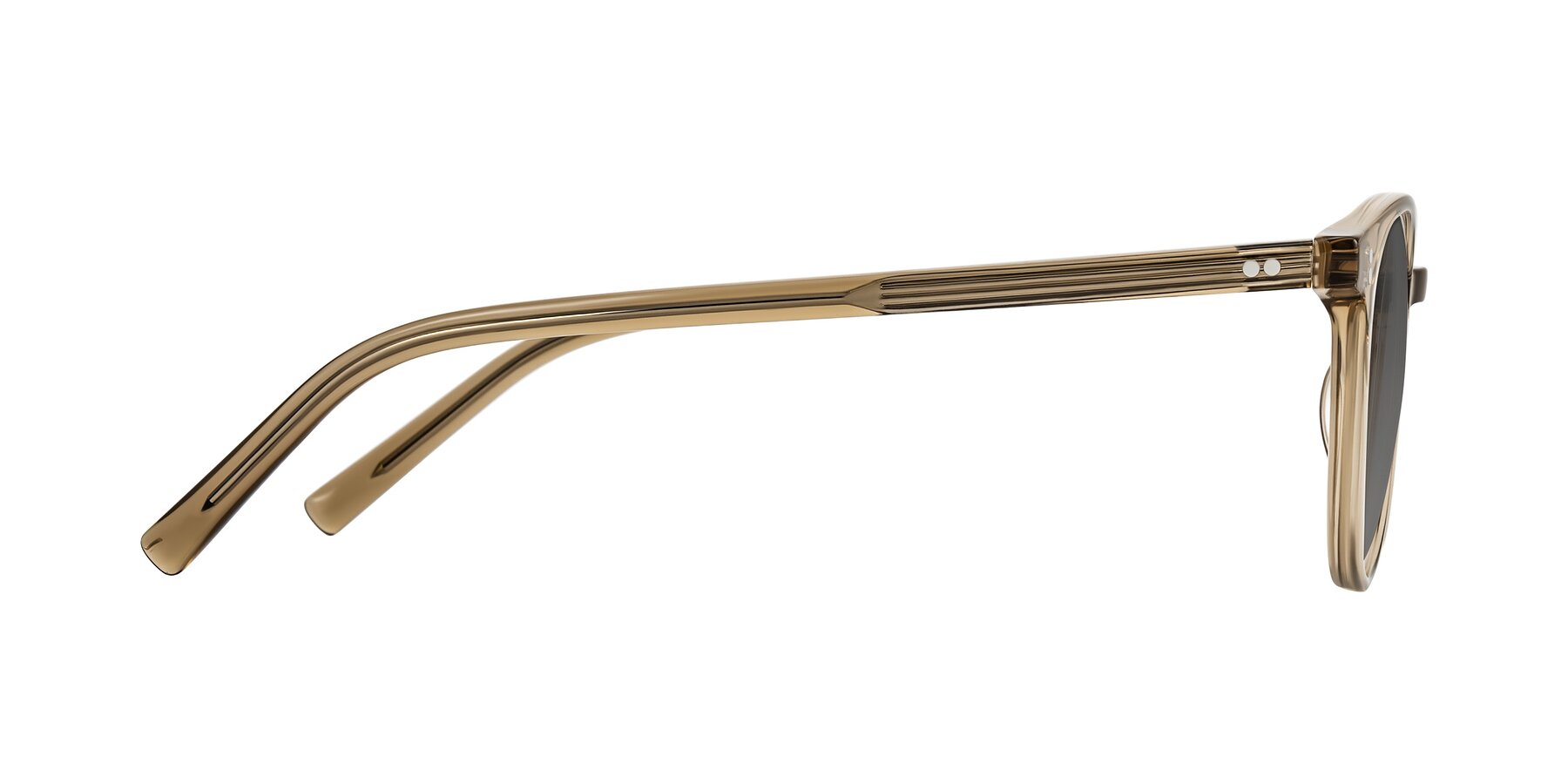 Side of Haharou in Light Brown with Medium Gray Tinted Lenses
