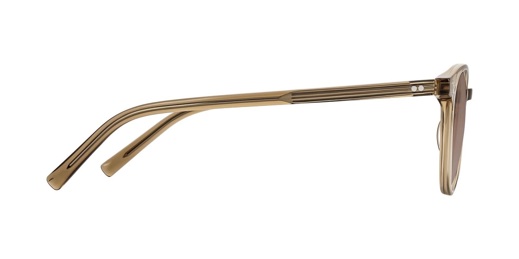 Side of Haharou in Light Brown with Medium Brown Tinted Lenses
