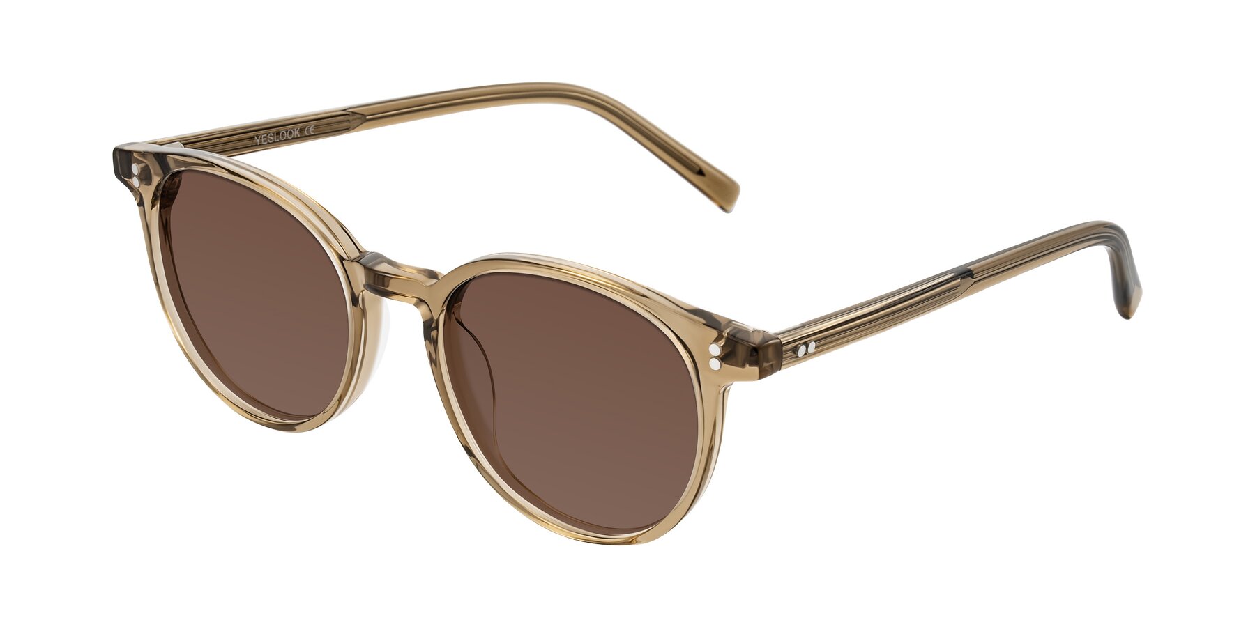Angle of Haharou in Light Brown with Brown Tinted Lenses