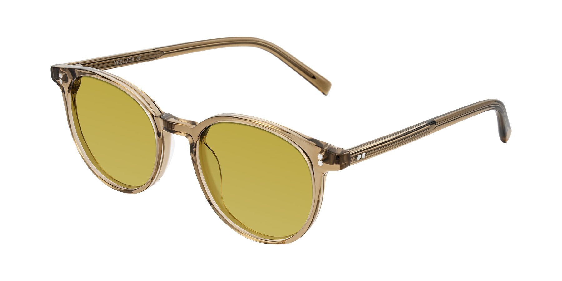 Angle of Haharou in Light Brown with Champagne Tinted Lenses