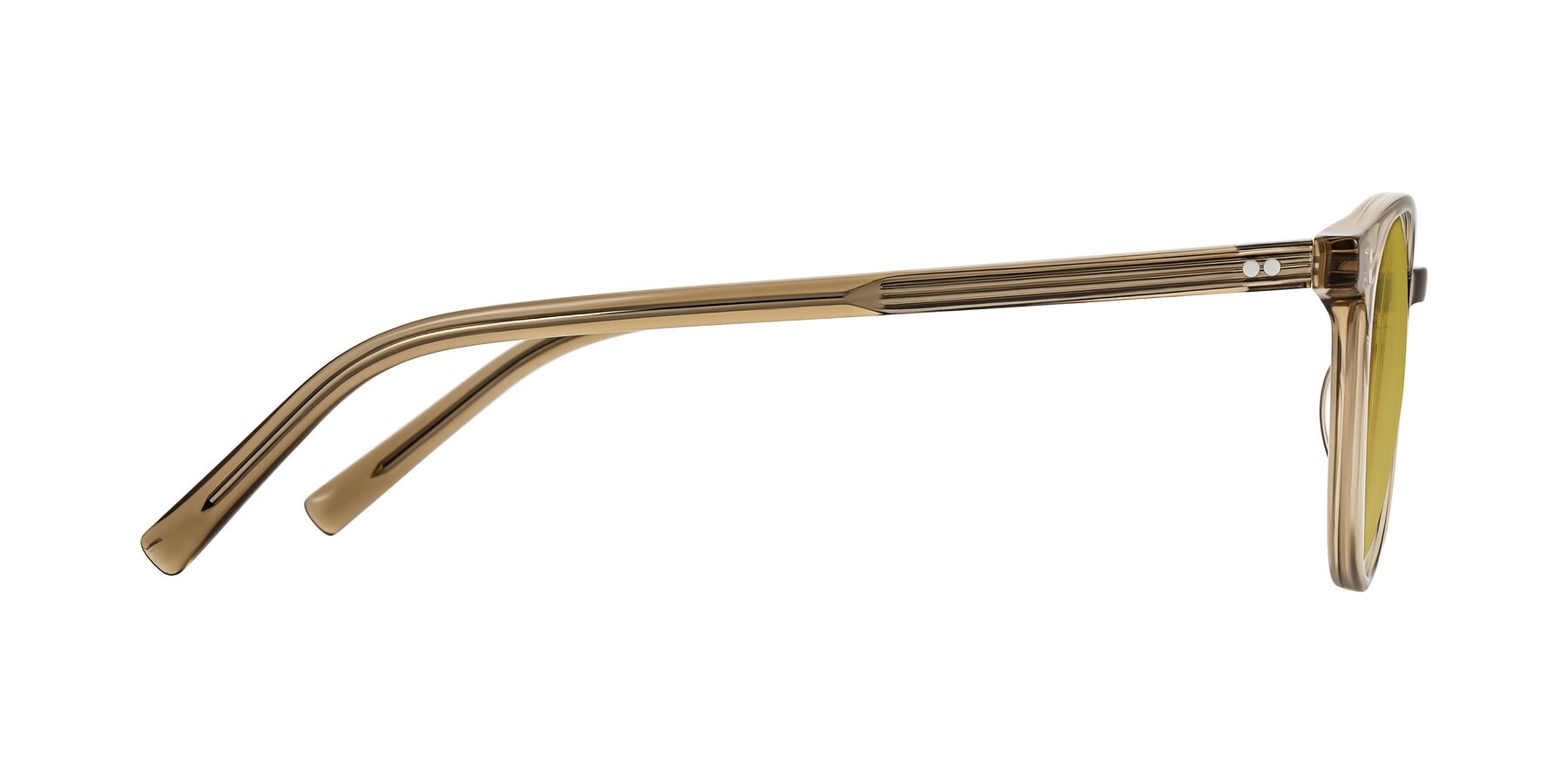 Side of Haharou in Light Brown with Champagne Tinted Lenses