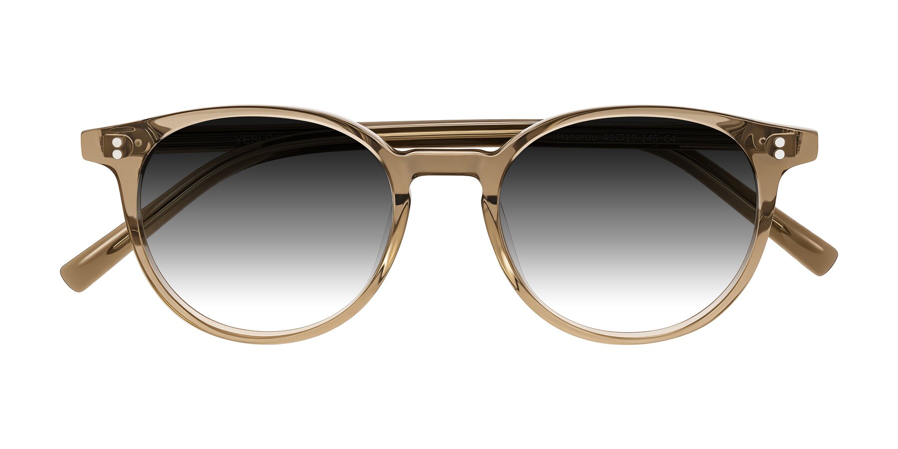 Folded Front of Haharou in Light Brown with Gray Gradient Lenses