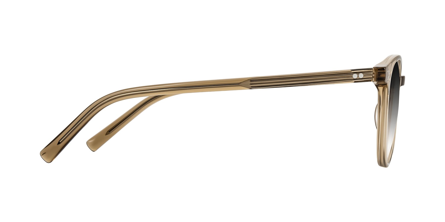 Side of Haharou in Light Brown with Gray Gradient Lenses