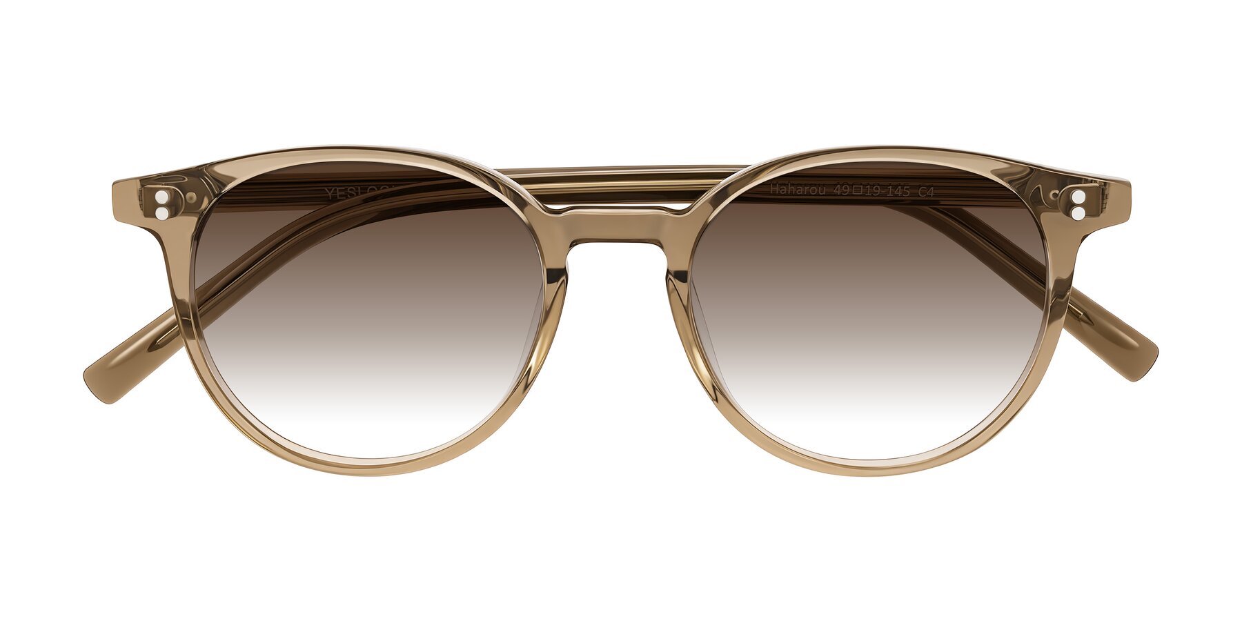 Folded Front of Haharou in Light Brown with Brown Gradient Lenses