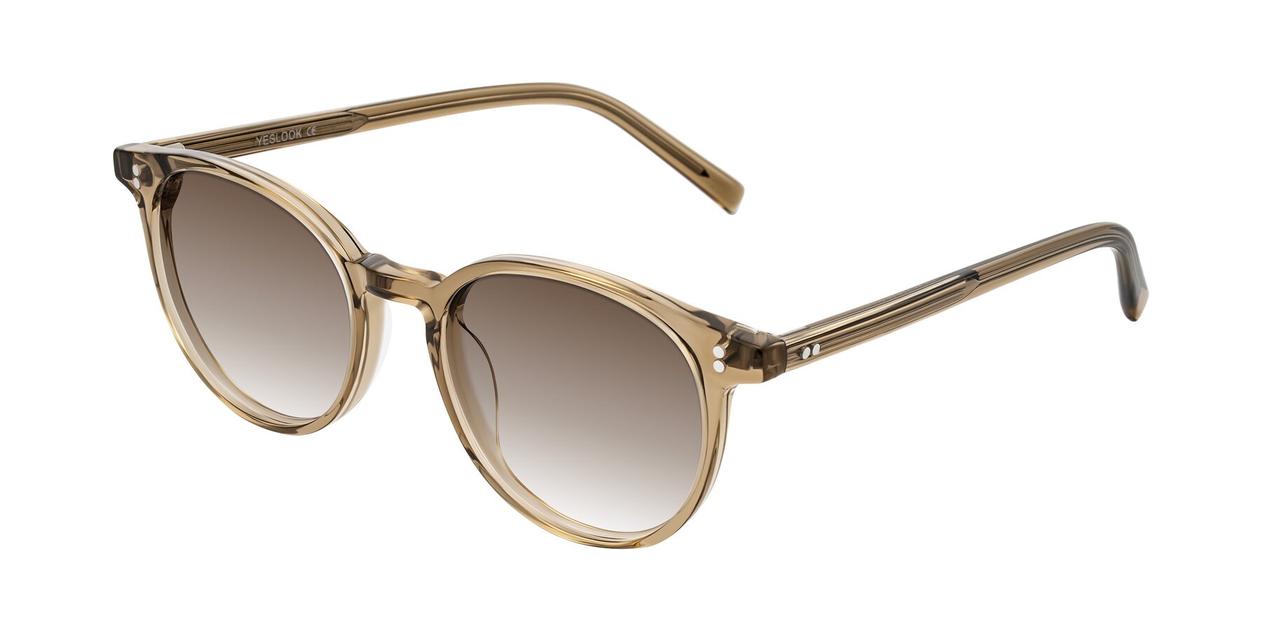 Angle of Haharou in Light Brown with Brown Gradient Lenses