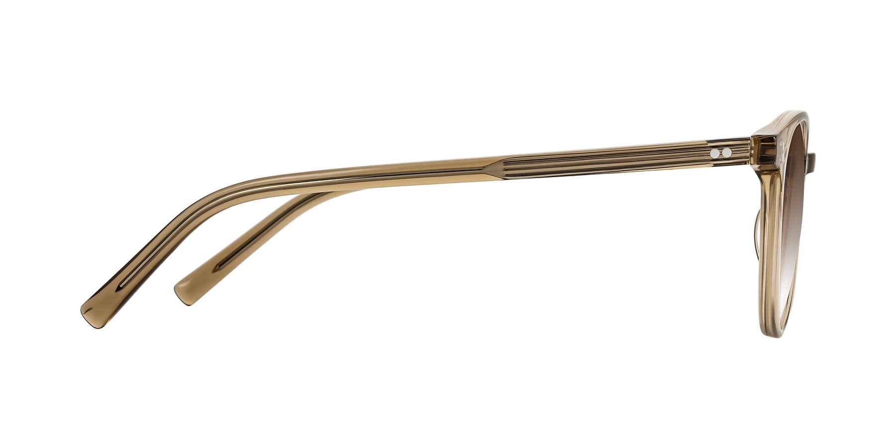 Side of Haharou in Light Brown with Brown Gradient Lenses