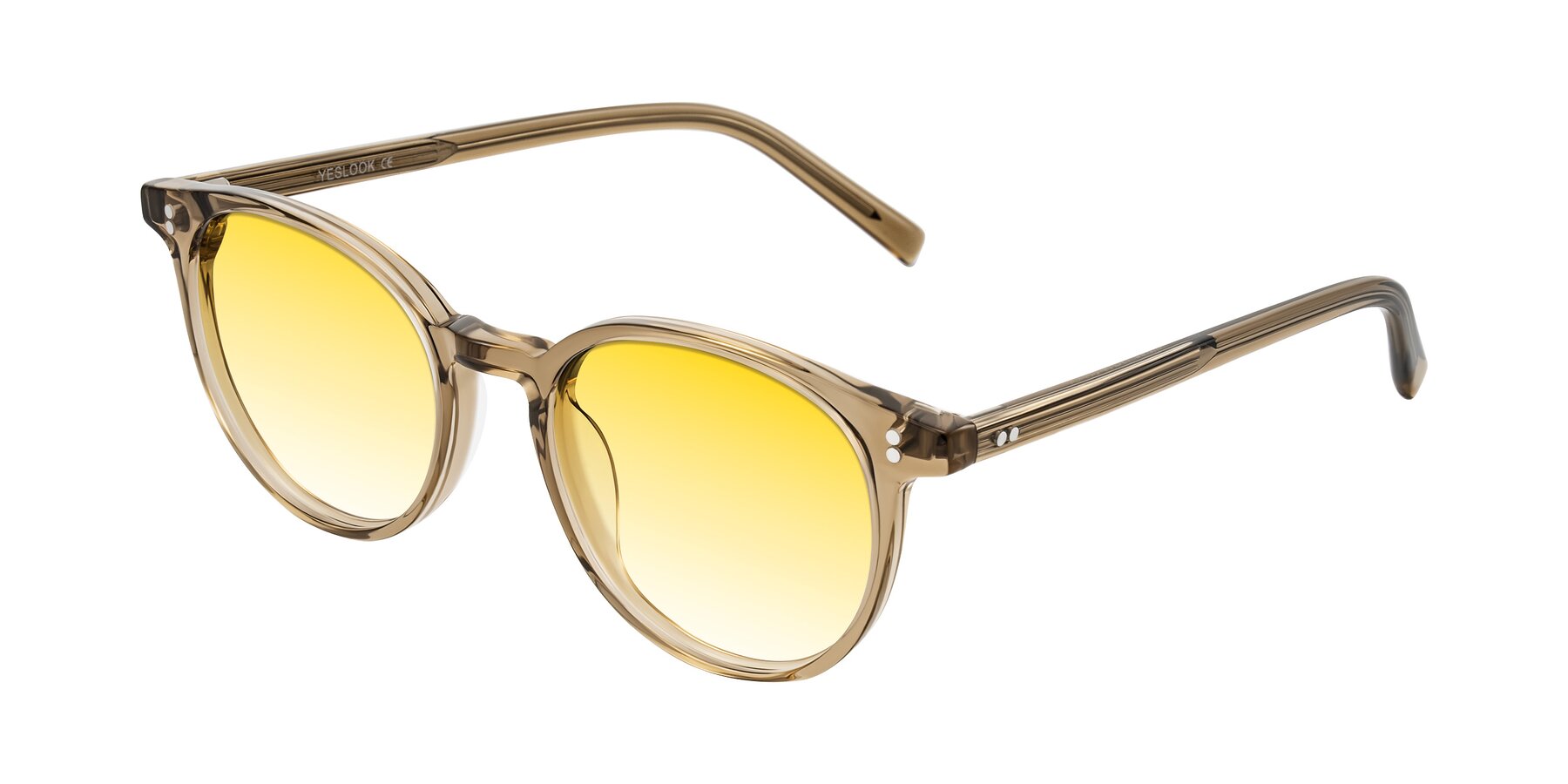 Angle of Haharou in Light Brown with Yellow Gradient Lenses