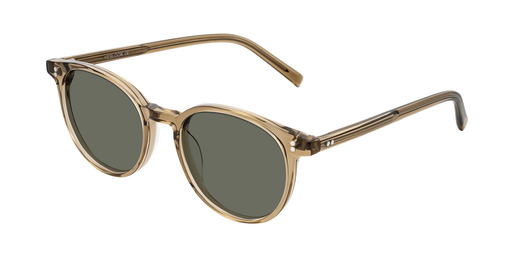 Angle of Haharou in Light Brown with Gray Polarized Lenses