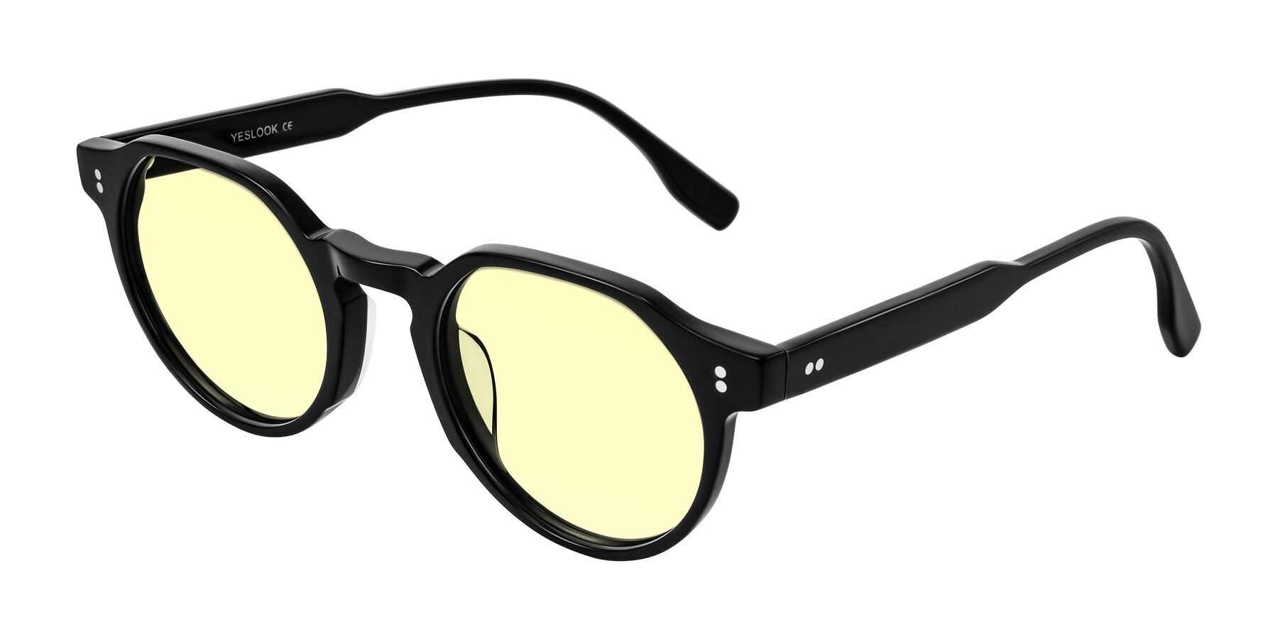 Angle of Vaswat in Black with Light Yellow Tinted Lenses