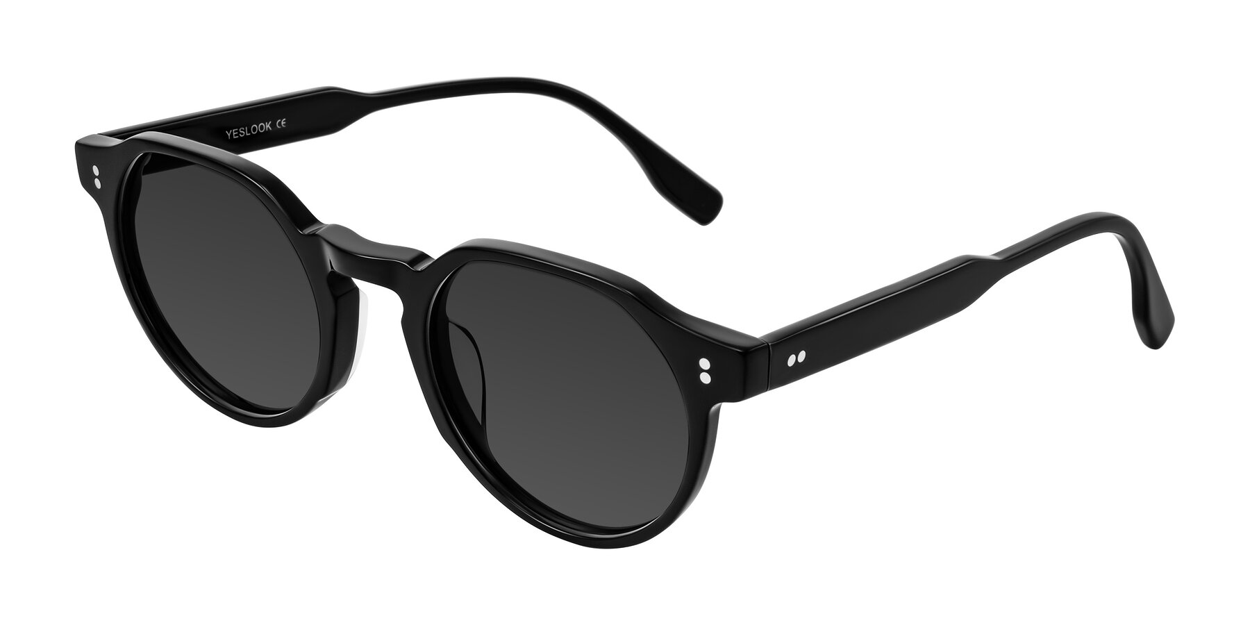 Angle of Vaswat in Black with Gray Tinted Lenses