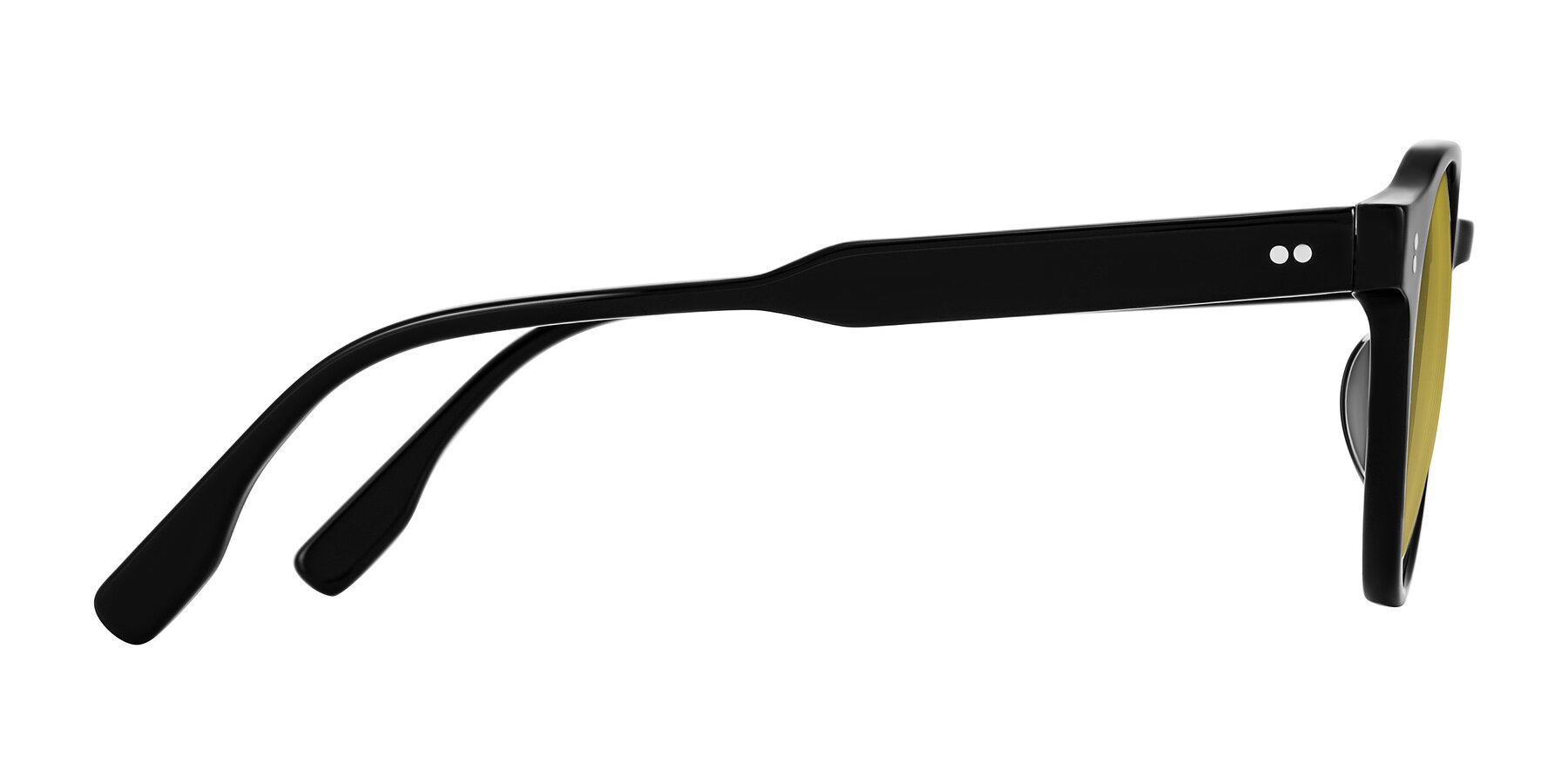 Side of Vaswat in Black with Champagne Tinted Lenses