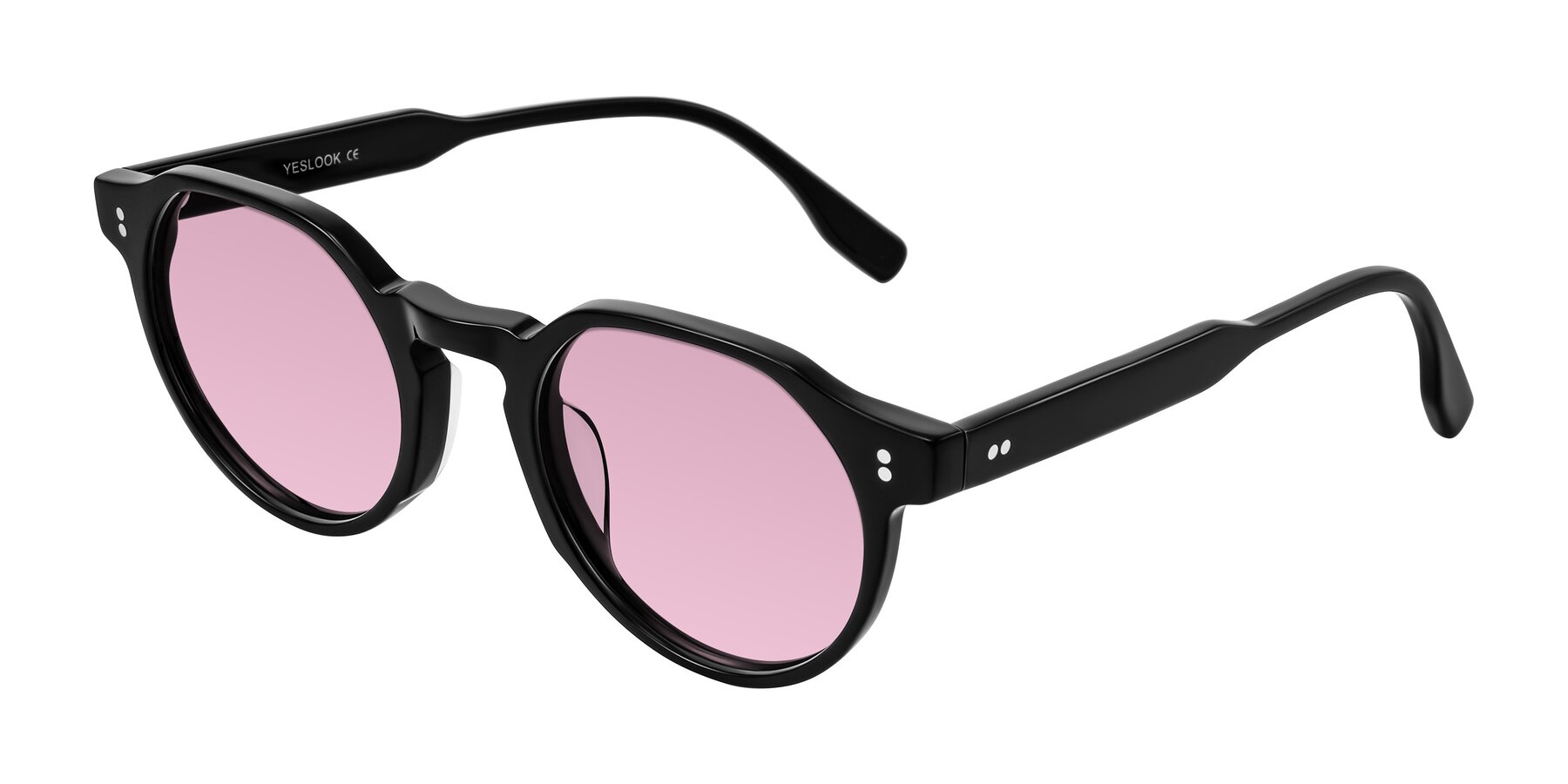Angle of Vaswat in Black with Light Wine Tinted Lenses