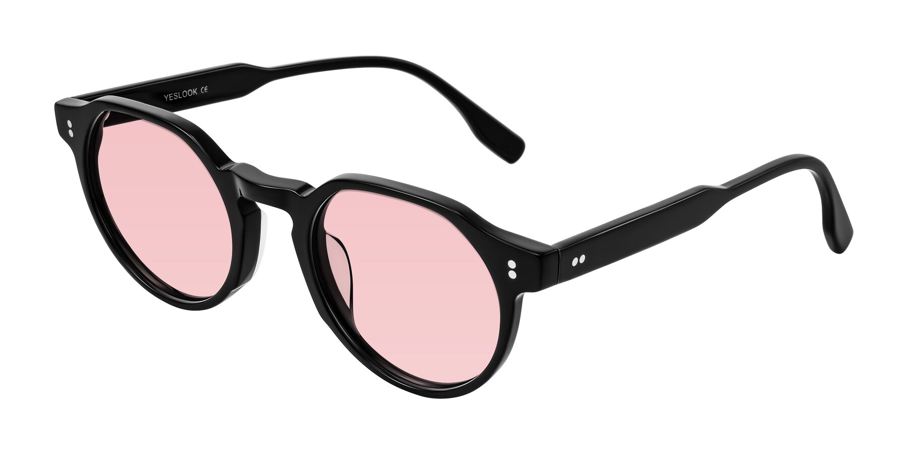 Angle of Vaswat in Black with Light Garnet Tinted Lenses