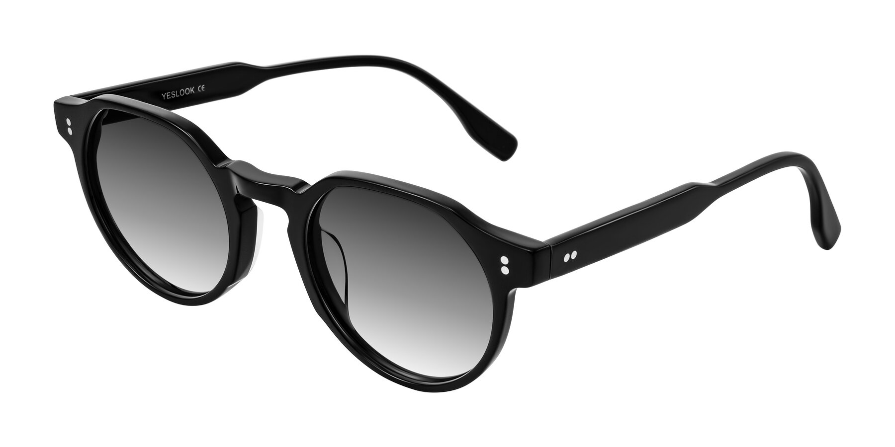 Angle of Vaswat in Black with Gray Gradient Lenses