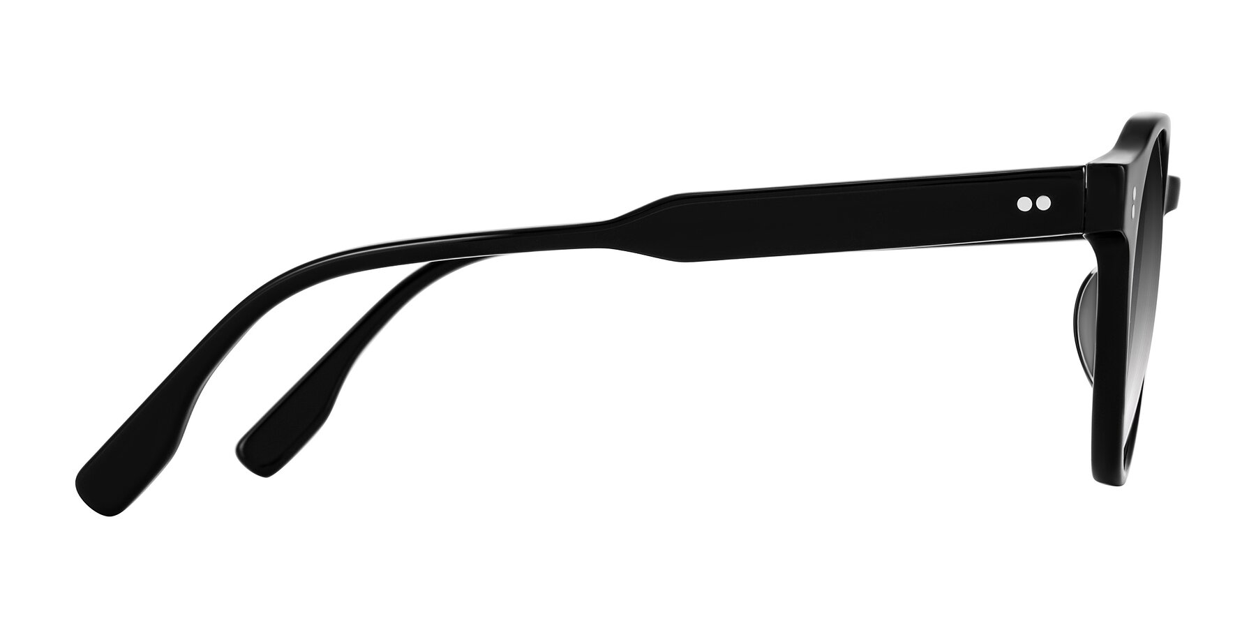 Side of Vaswat in Black with Gray Gradient Lenses