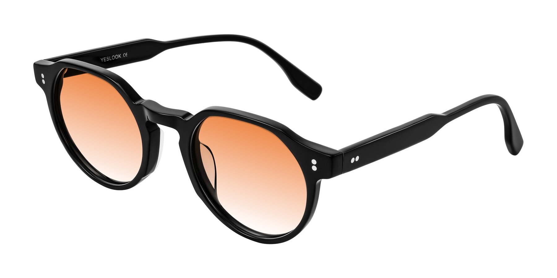 Angle of Vaswat in Black with Orange Gradient Lenses