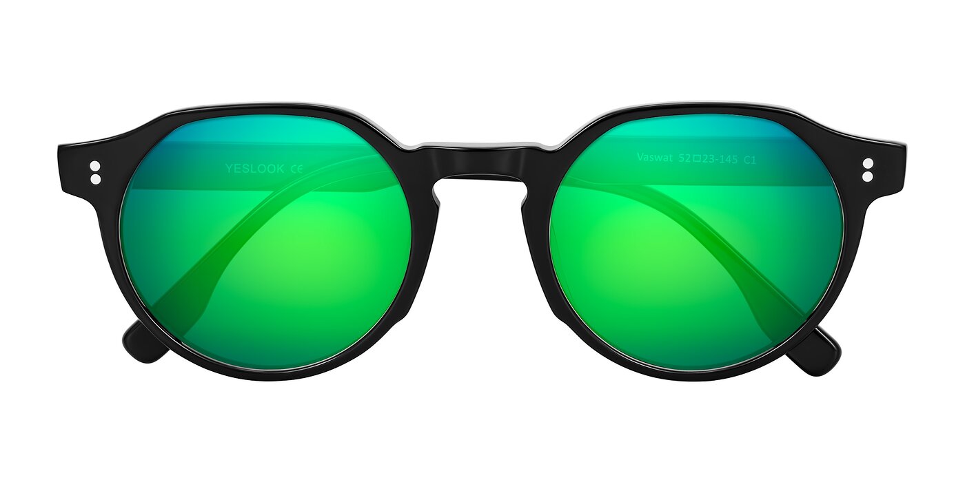 Vaswat - Black Flash Mirrored Sunglasses
