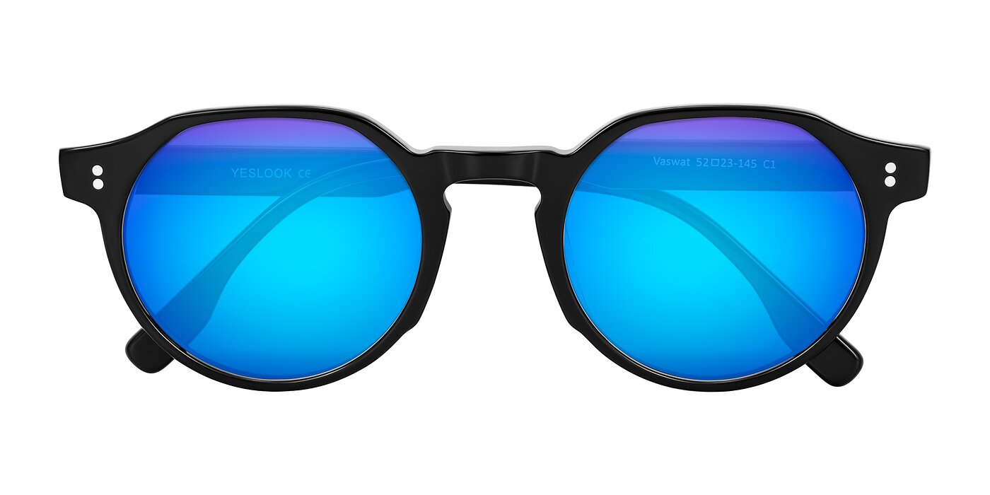 Vaswat - Black Flash Mirrored Sunglasses