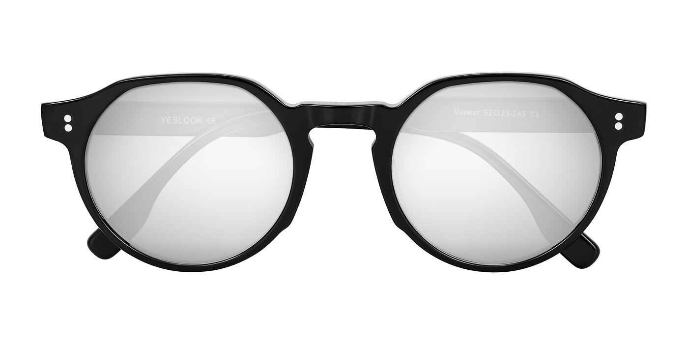 Vaswat - Black Flash Mirrored Sunglasses