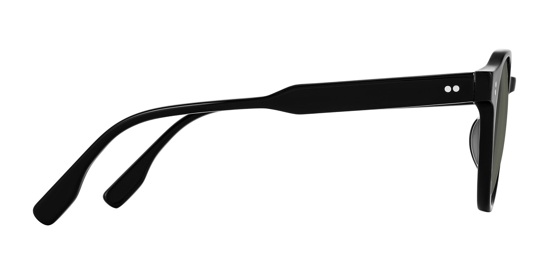 Side of Vaswat in Black with Gray Polarized Lenses