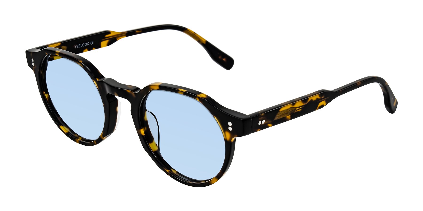 Angle of Vaswat in Tortoise with Light Blue Tinted Lenses
