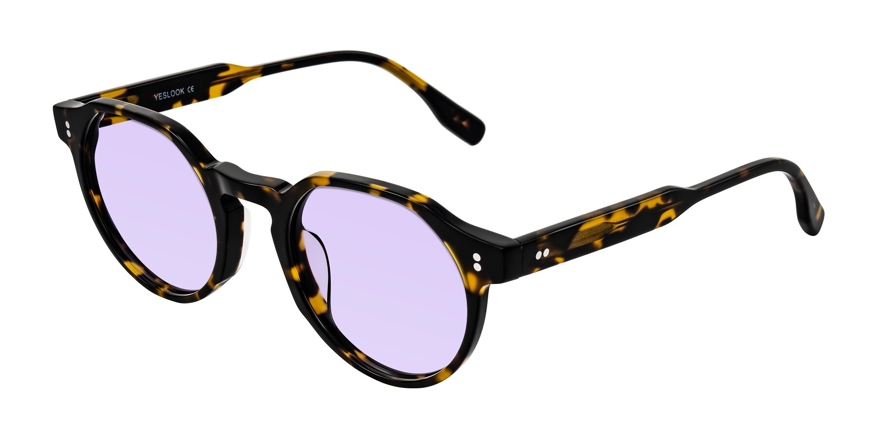 Angle of Vaswat in Tortoise with Light Purple Tinted Lenses
