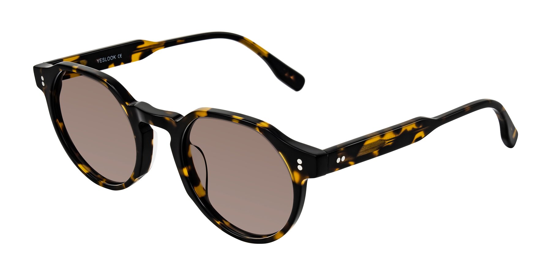 Angle of Vaswat in Tortoise with Medium Brown Tinted Lenses
