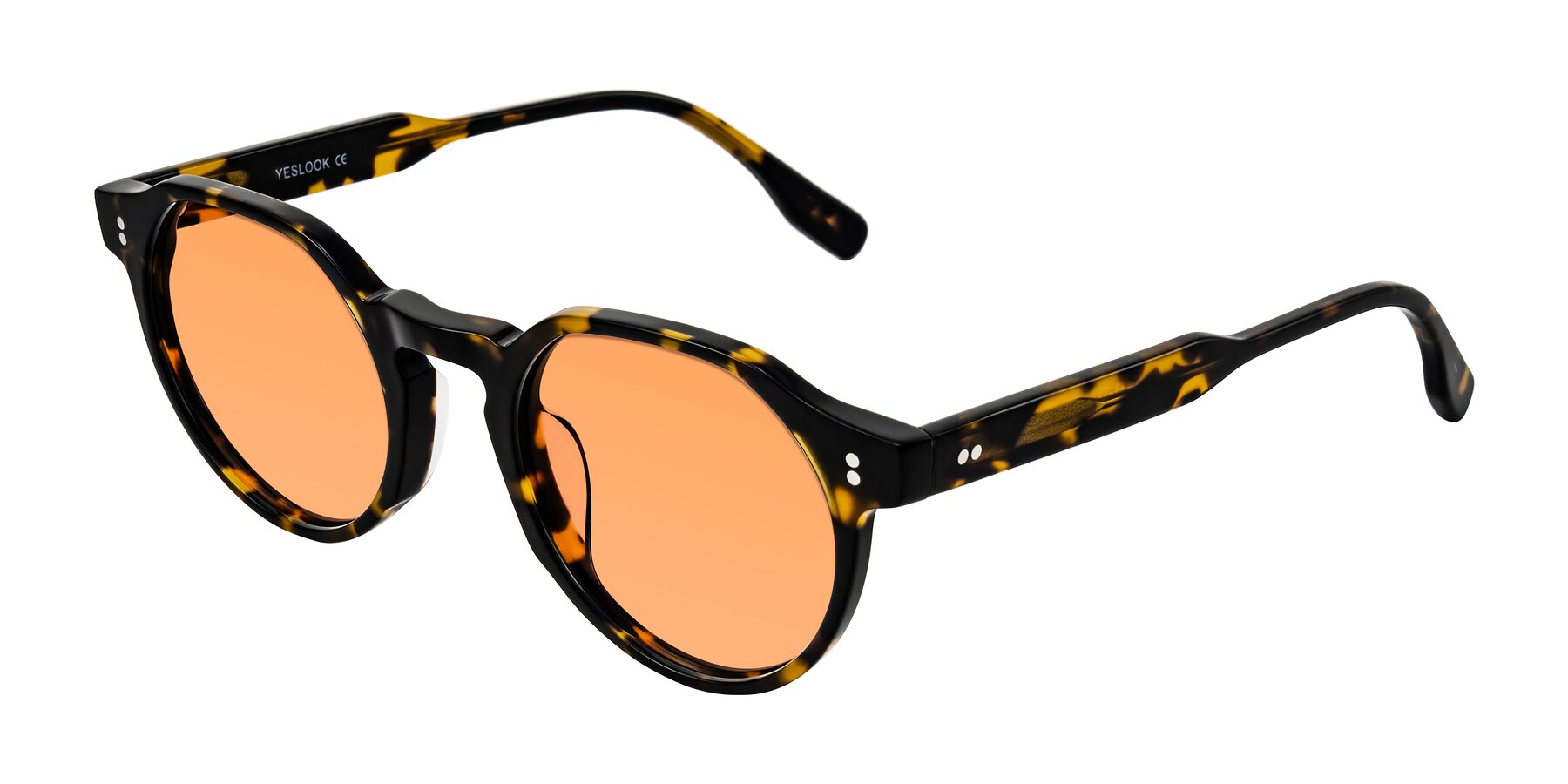Angle of Vaswat in Tortoise with Medium Orange Tinted Lenses