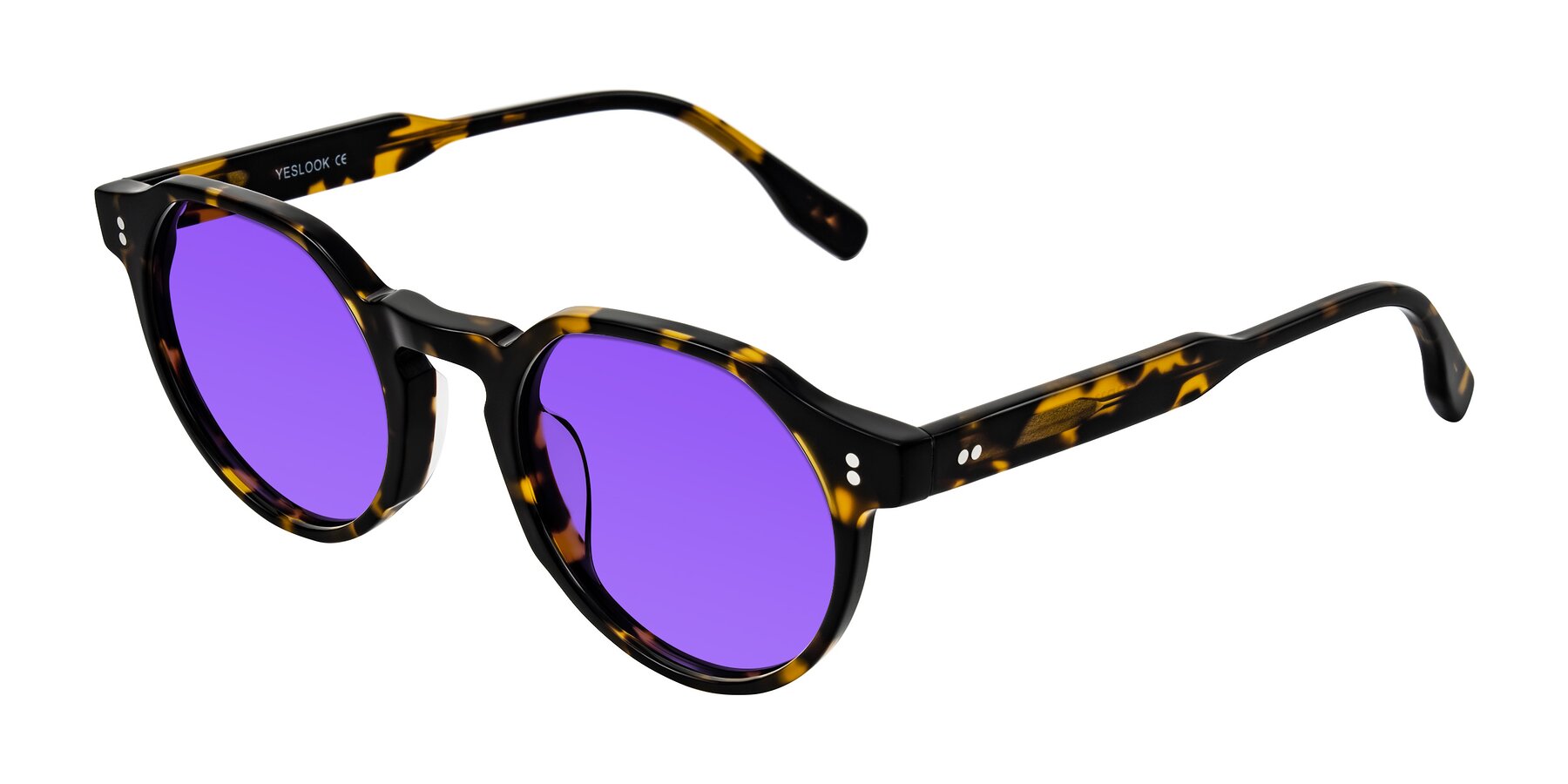 Angle of Vaswat in Tortoise with Purple Tinted Lenses