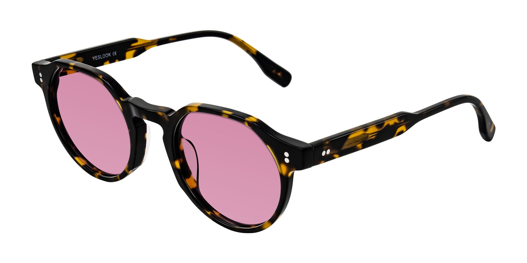 Angle of Vaswat in Tortoise with Medium Wine Tinted Lenses