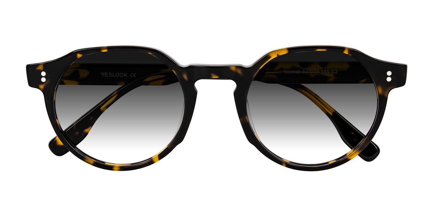 Folded Front of Vaswat in Tortoise with Gray Gradient Lenses