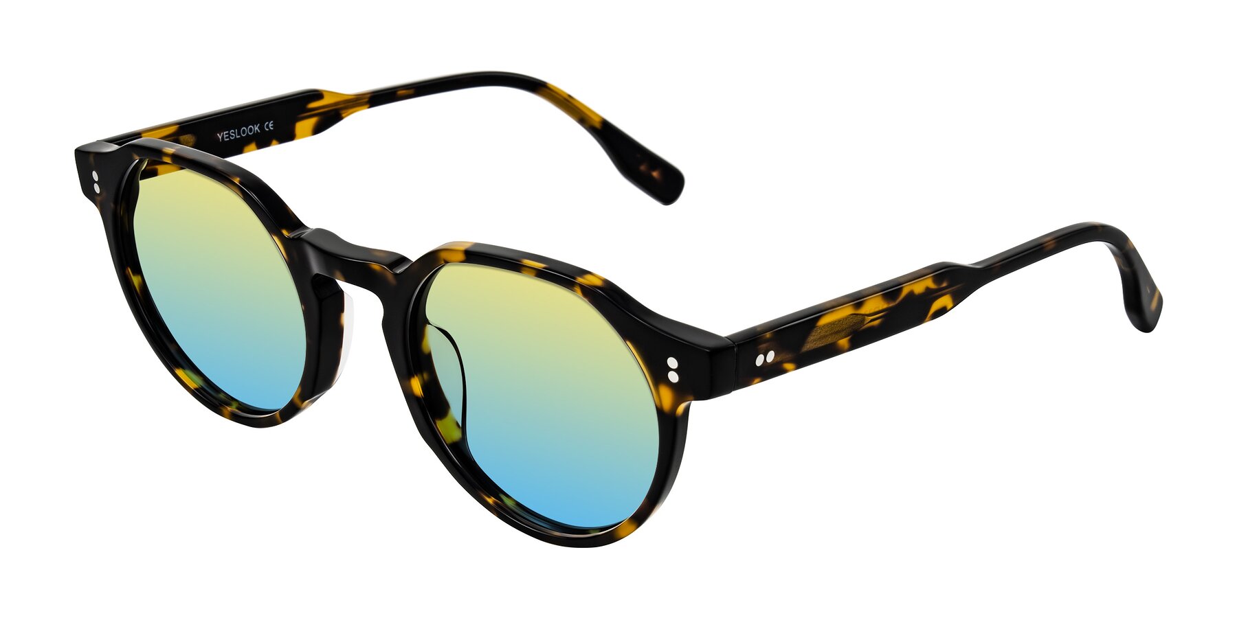 Angle of Vaswat in Tortoise with Yellow / Blue Gradient Lenses
