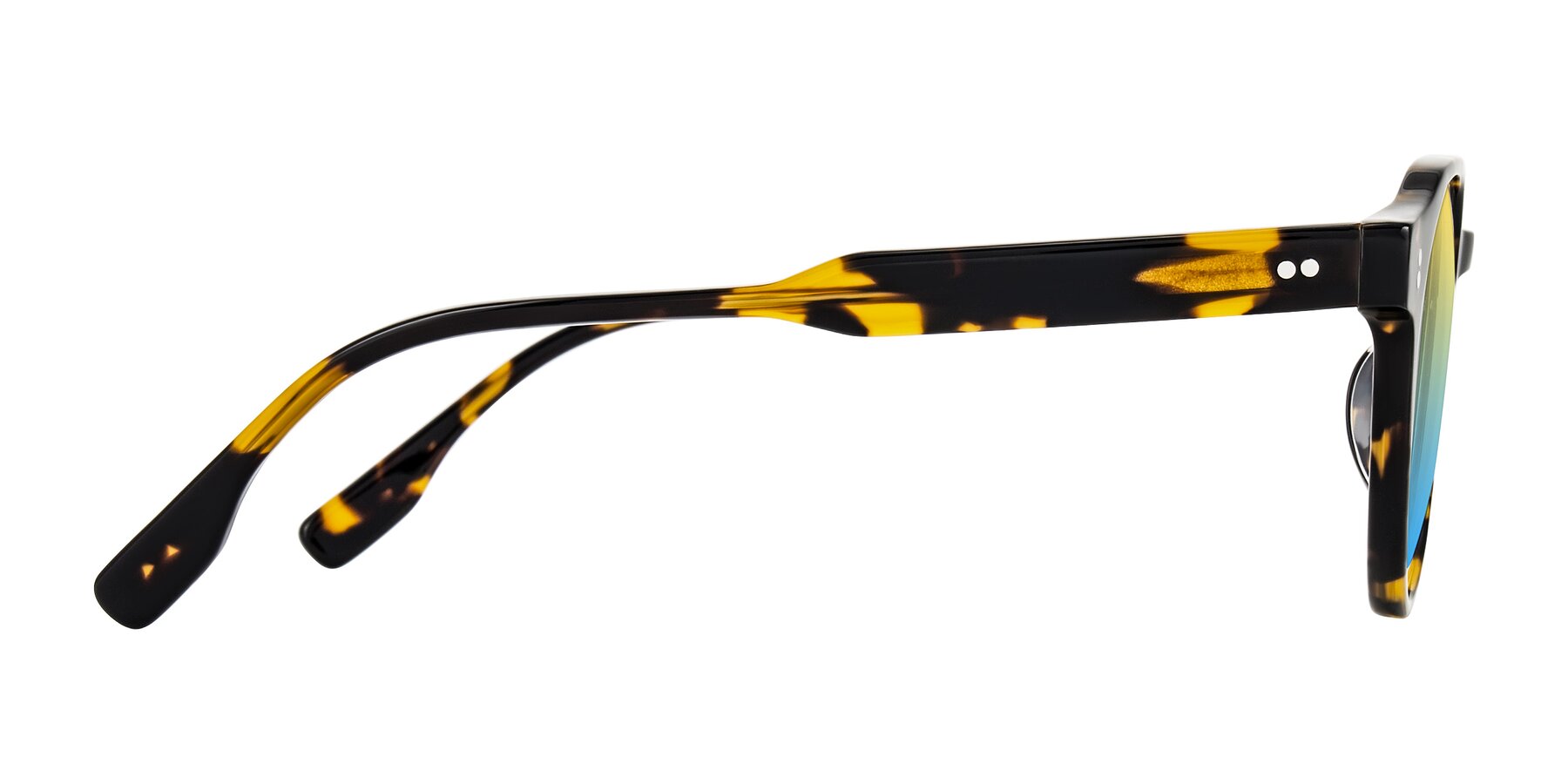 Side of Vaswat in Tortoise with Yellow / Blue Gradient Lenses