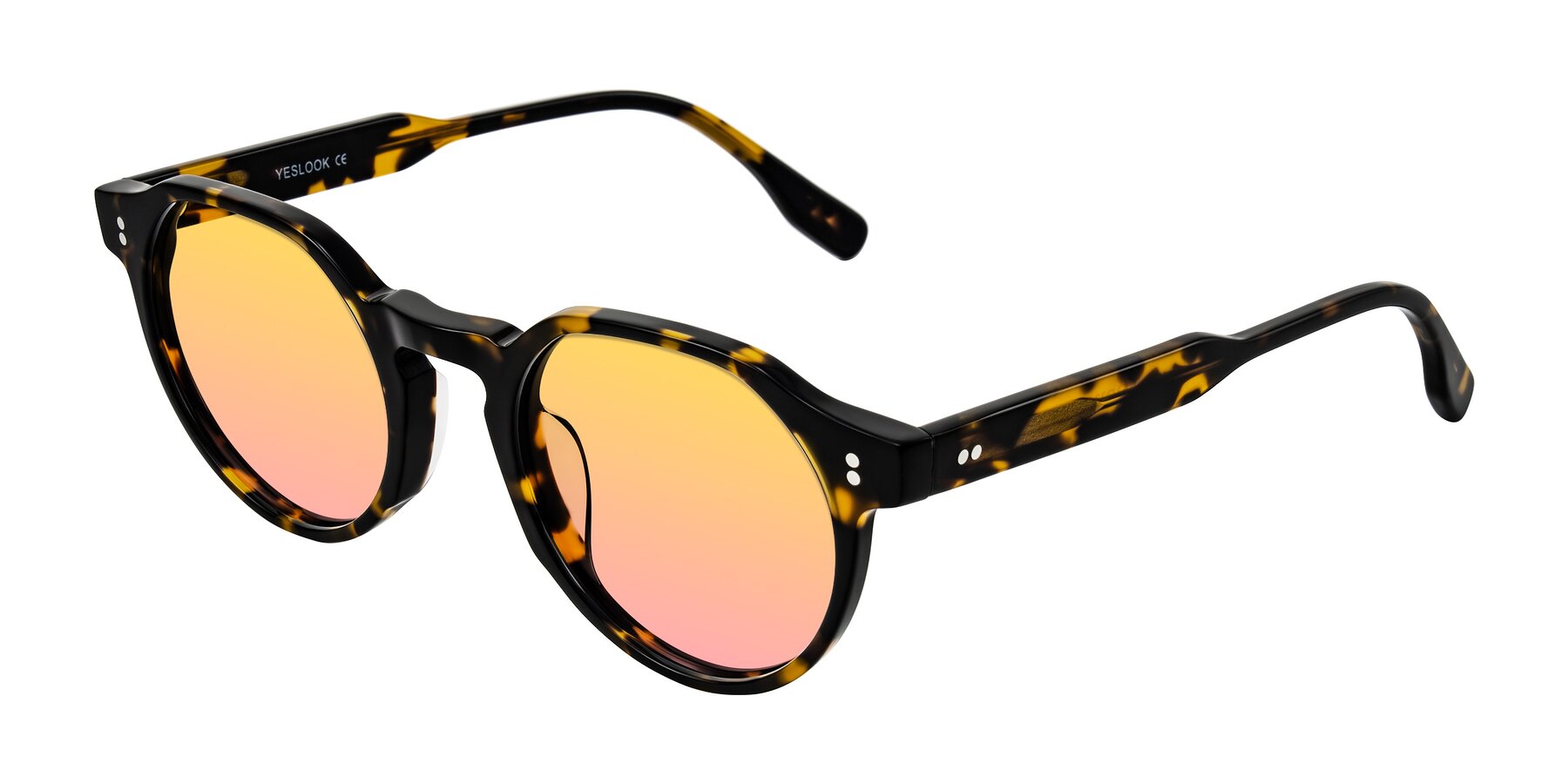 Angle of Vaswat in Tortoise with Yellow / Pink Gradient Lenses