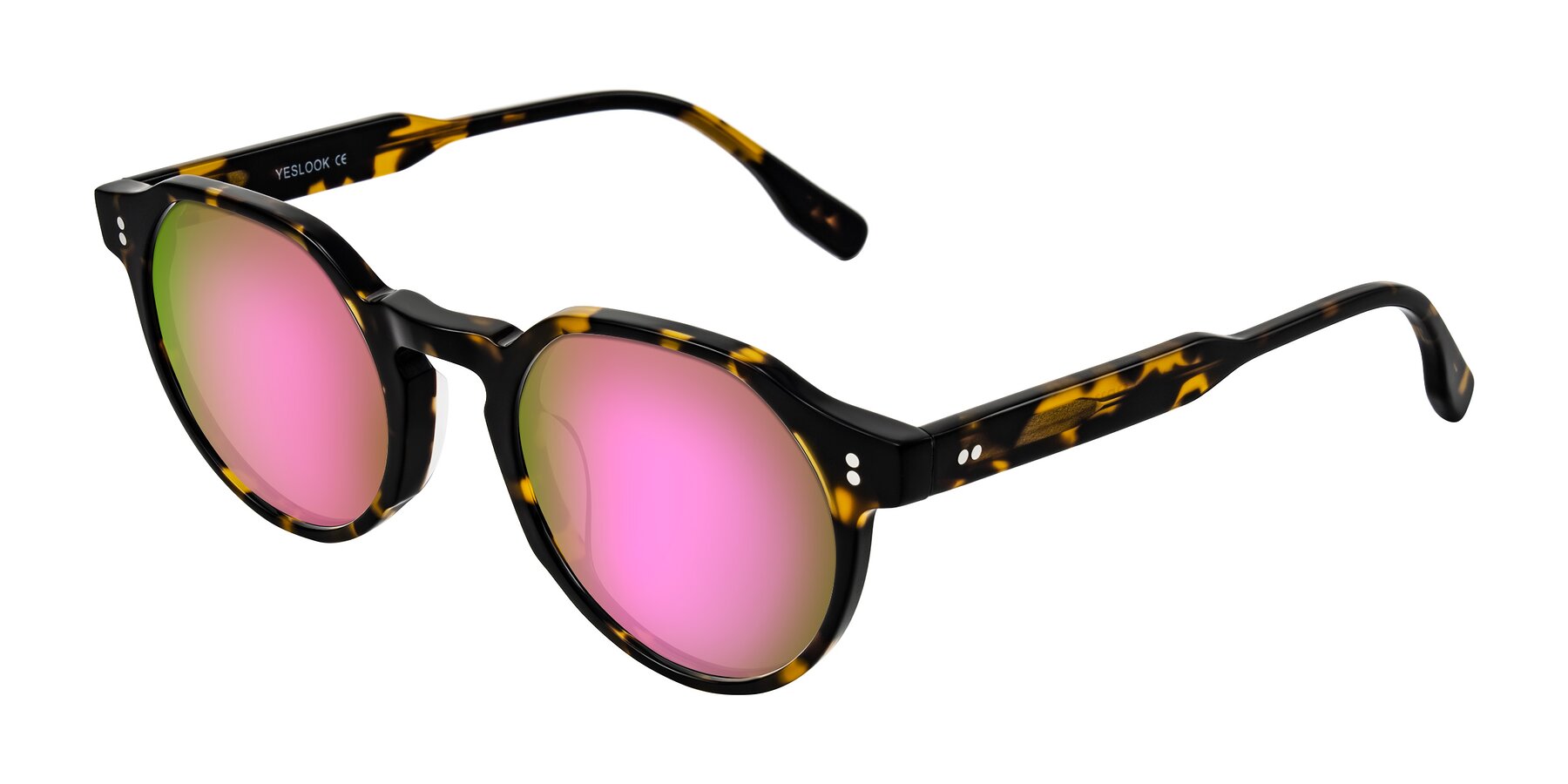 Angle of Vaswat in Tortoise with Pink Mirrored Lenses