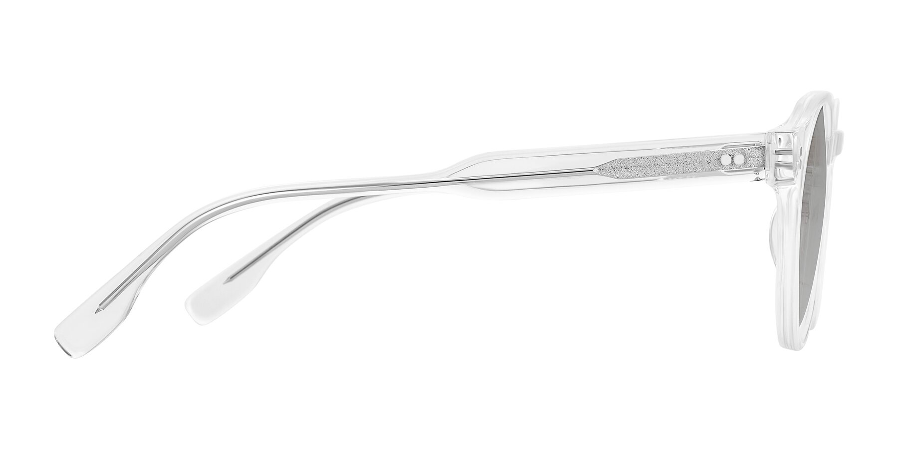 Side of Vaswat in Clear with Light Gray Tinted Lenses
