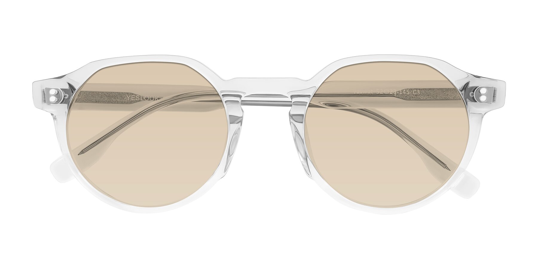 Folded Front of Vaswat in Clear with Light Brown Tinted Lenses