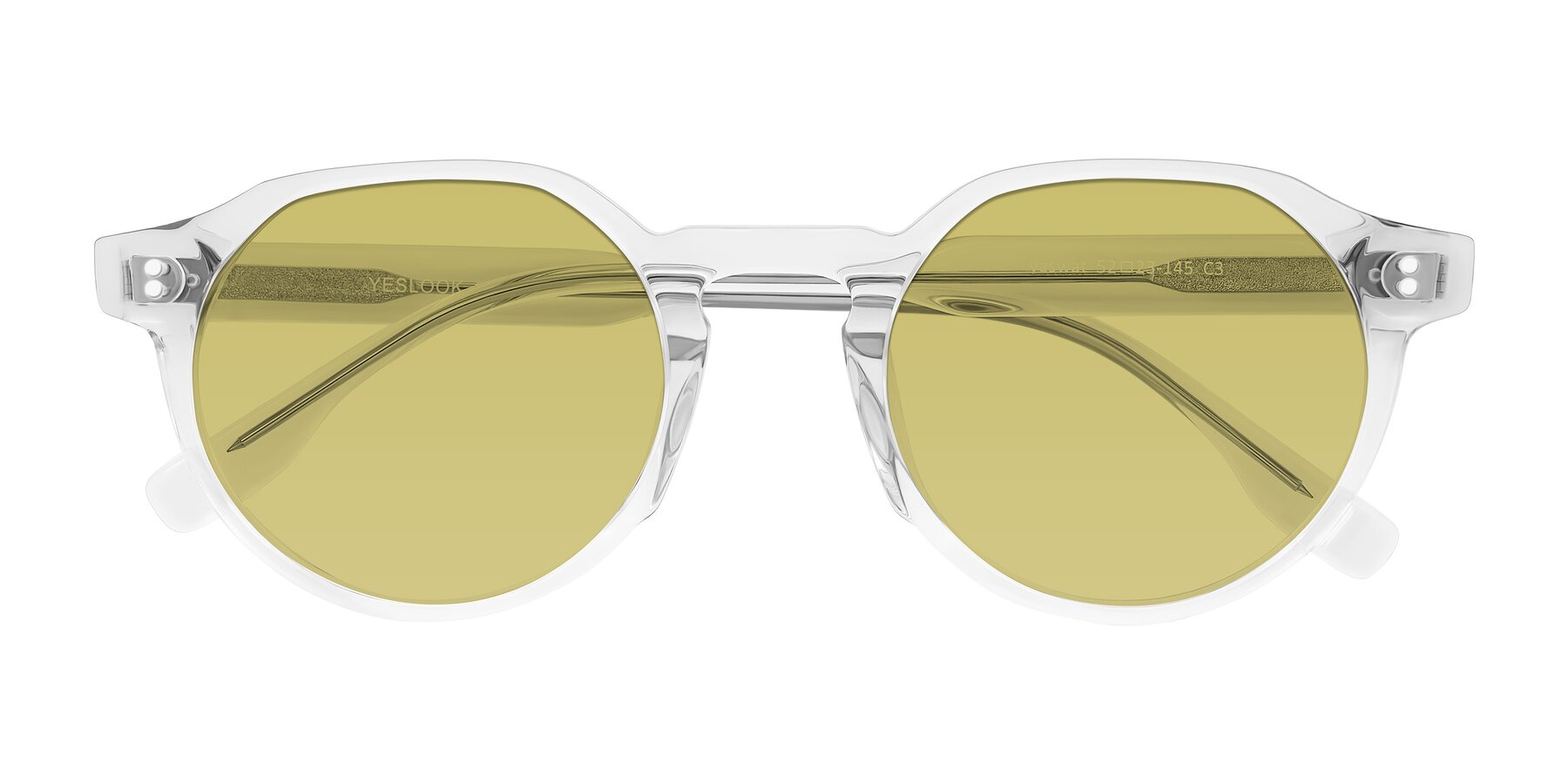 Folded Front of Vaswat in Clear with Medium Champagne Tinted Lenses
