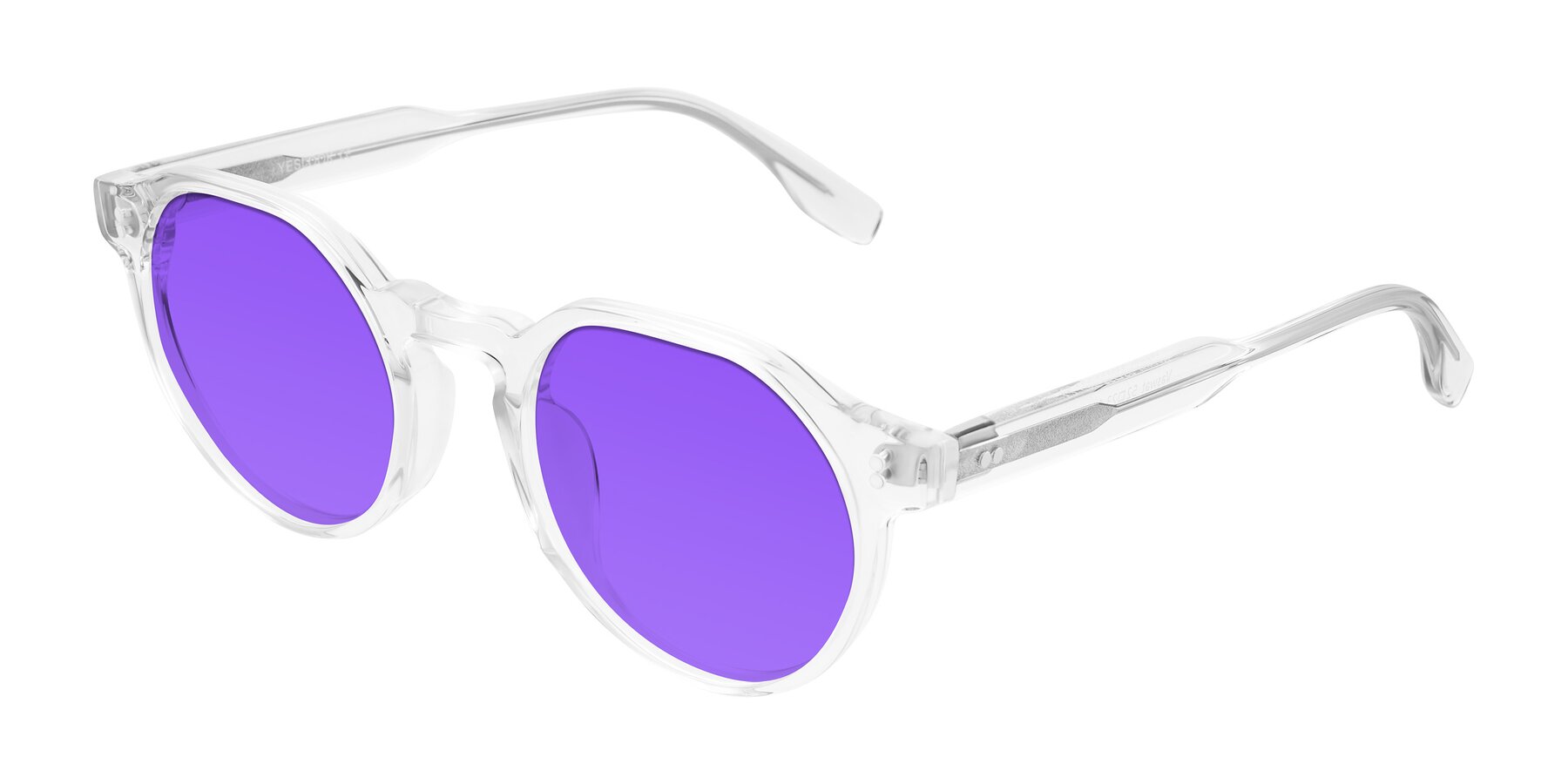 Angle of Vaswat in Clear with Purple Tinted Lenses