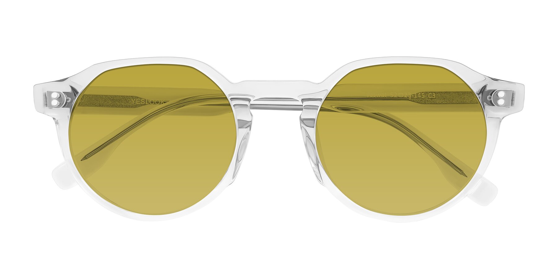 Folded Front of Vaswat in Clear with Champagne Tinted Lenses