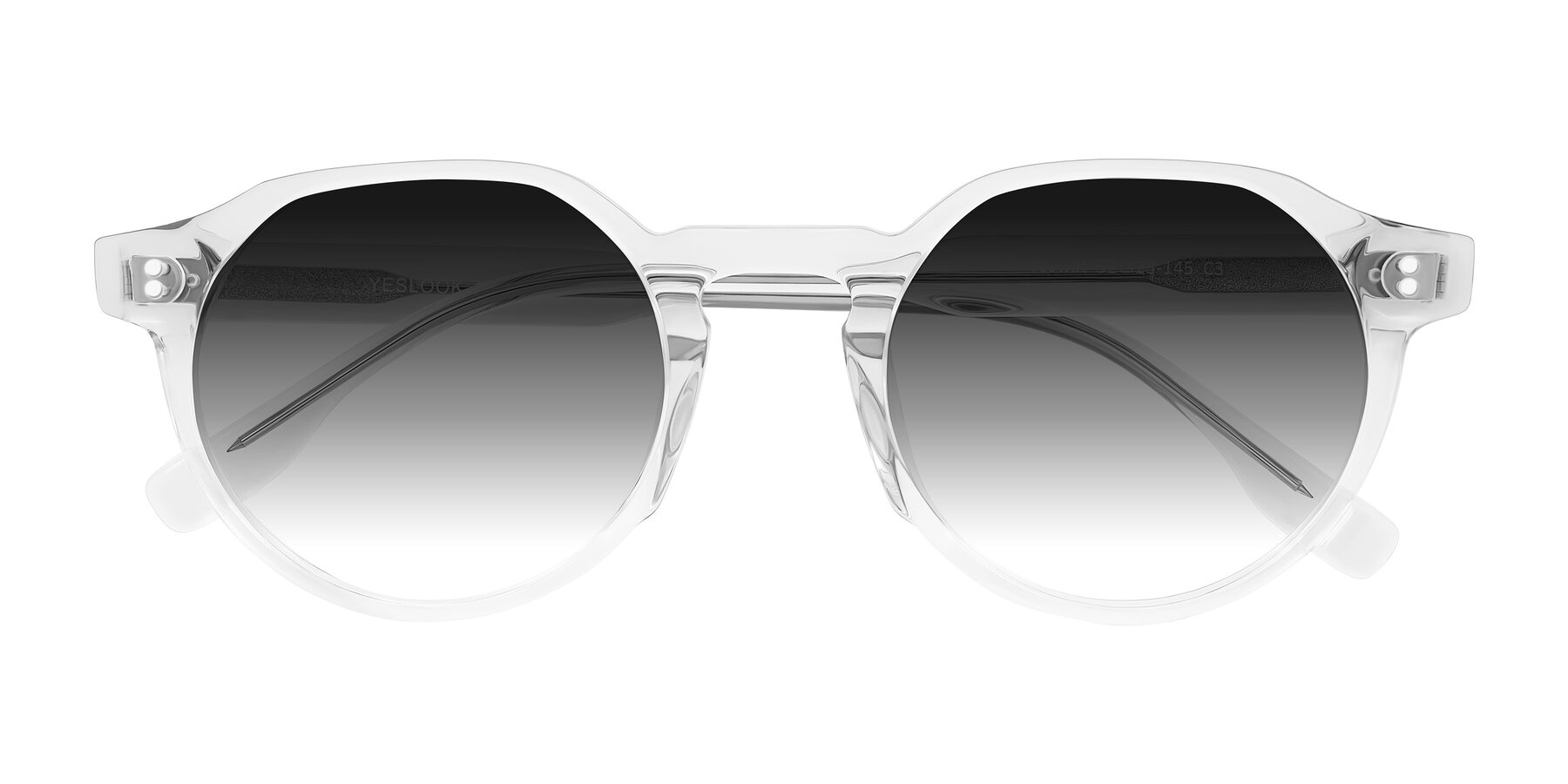 Folded Front of Vaswat in Clear with Gray Gradient Lenses