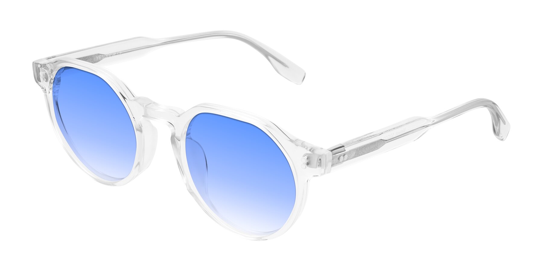 Angle of Vaswat in Clear with Blue Gradient Lenses