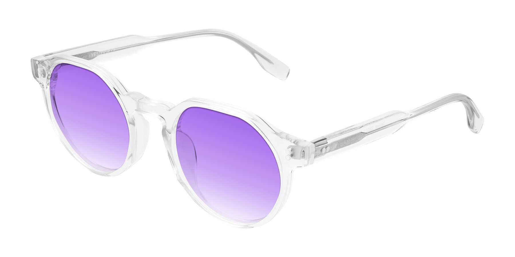 Angle of Vaswat in Clear with Purple Gradient Lenses