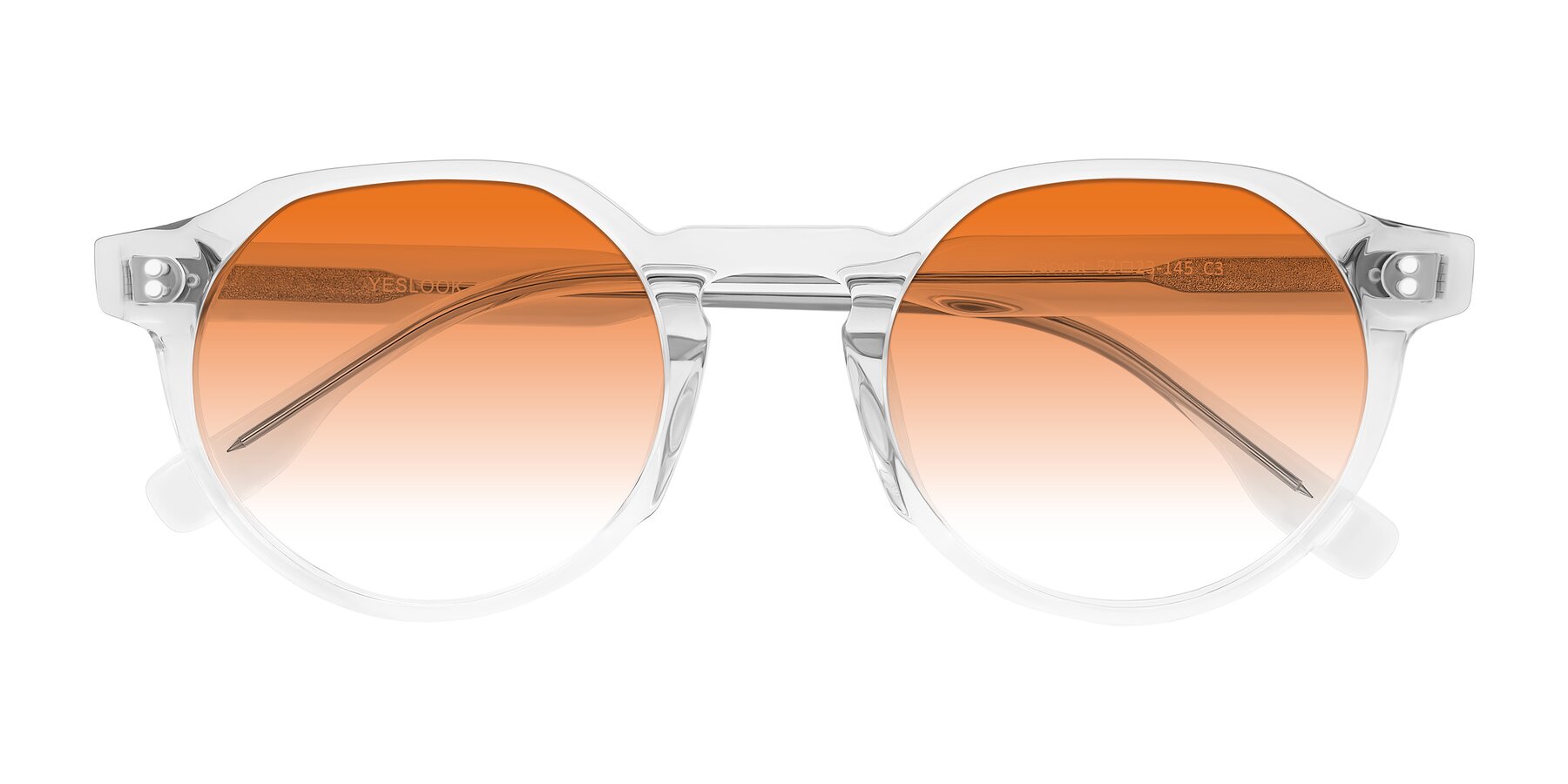 Folded Front of Vaswat in Clear with Orange Gradient Lenses