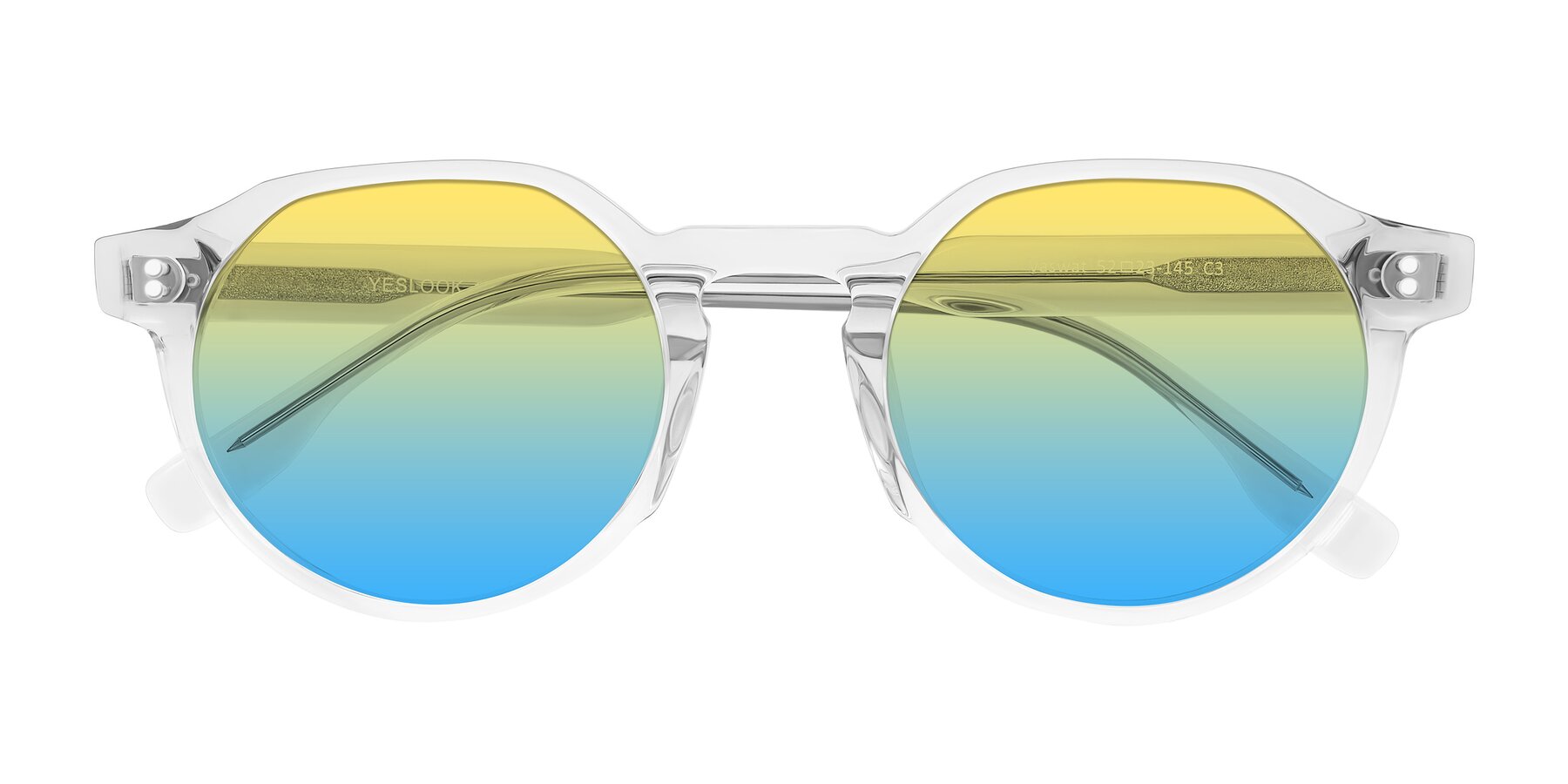 Folded Front of Vaswat in Clear with Yellow / Blue Gradient Lenses