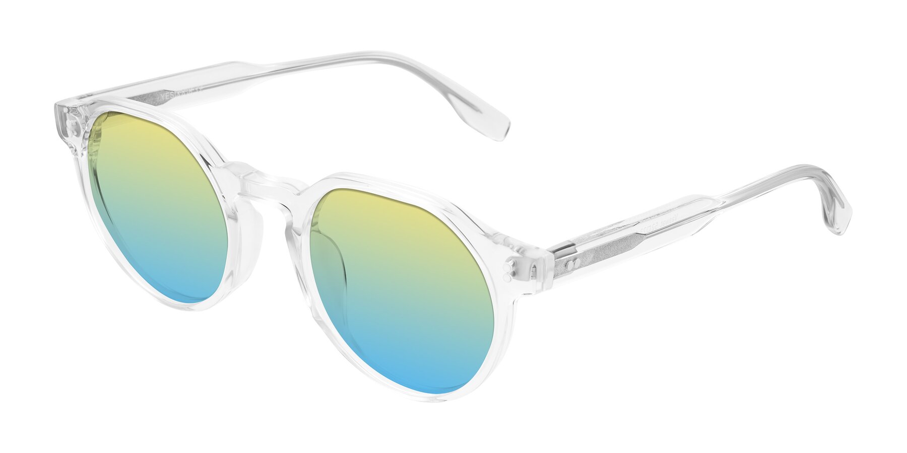 Angle of Vaswat in Clear with Yellow / Blue Gradient Lenses