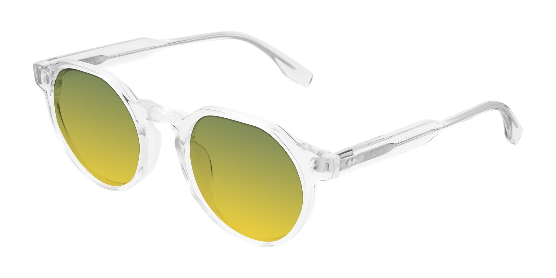 Angle of Vaswat in Clear with Green / Yellow Gradient Lenses