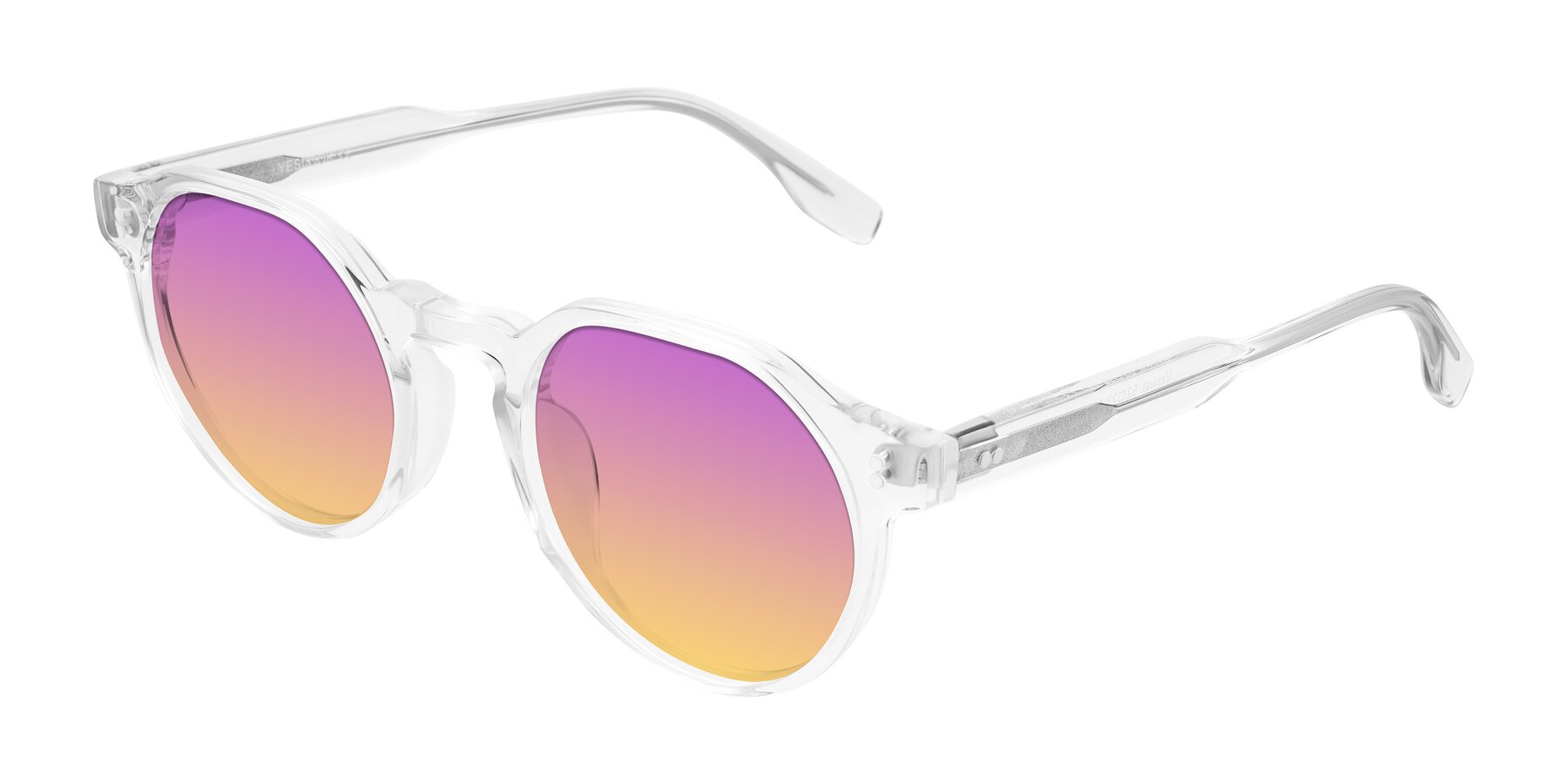 Angle of Vaswat in Clear with Purple / Yellow Gradient Lenses