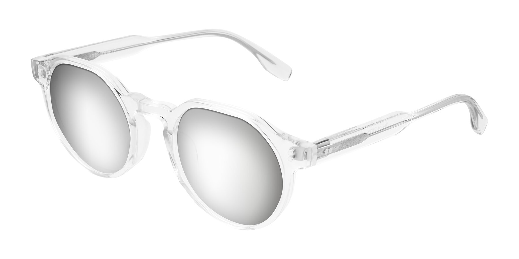 Angle of Vaswat in Clear with Silver Mirrored Lenses